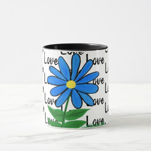 Mug Aimer Bleu Jaune (Centre)