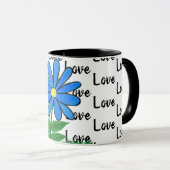 Mug Aimer Bleu Jaune (Devant droit)