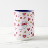 Mug Aimer Coeur coudre aquarelle        (Centre)