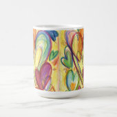 Mug Aimer Coeurs de guérison Art Custom Coffee Cup (Centre)