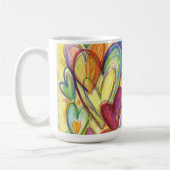 Mug Aimer Coeurs de guérison Art Custom Coffee Cup (Gauche)
