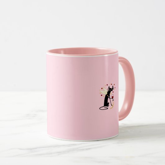 Mug Aimer comme vin Valentine (Devant droit)