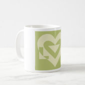 Mug Aimer Deux Tons Sage Vert (Devant gauche)
