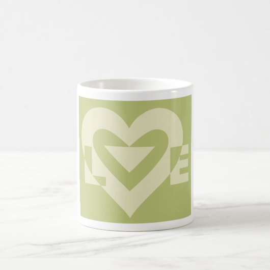 Mug Aimer Deux Tons Sage Vert (Centre)