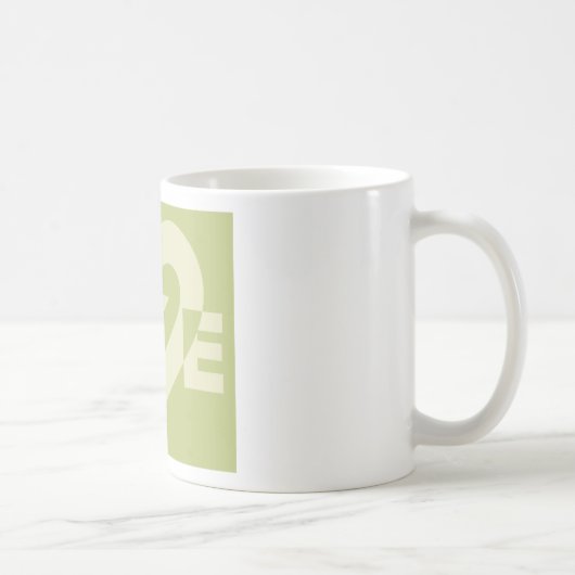 Mug Aimer Deux Tons Sage Vert (Droite)