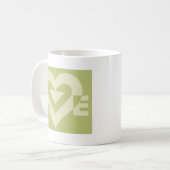 Mug Aimer Deux Tons Sage Vert (Devant gauche)