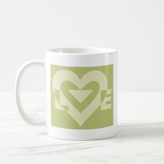 Mug Aimer Deux Tons Sage Vert (Gauche)