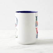 Mug Aimer empilé Fractionné Graphique floral imprimé c (Centre)