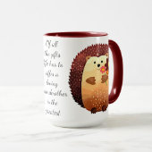 Mug Aimer Grand-Mère Citation Inspirationnelle Hérisso (Devant droit)