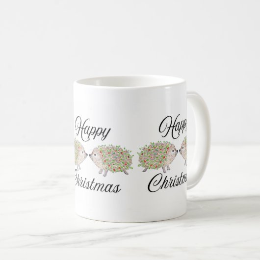 Mug Aimer Hedghogs Noël (Devant droit)