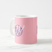 Mug AIMER INCONDITIONNELLEMENT Monogramme Écriture chr (Devant gauche)