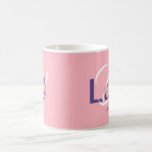 Mug AIMER INCONDITIONNELLEMENT Monogramme Écriture chr (Centre)
