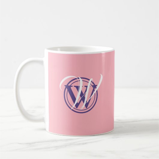 Mug AIMER INCONDITIONNELLEMENT Monogramme Écriture chr (Gauche)
