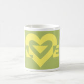 Mug Aimer Jaune sur Sage Green (Centre)