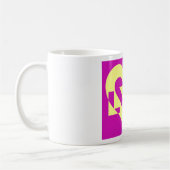 Mug Aimer Jaune sur violet (Gauche)
