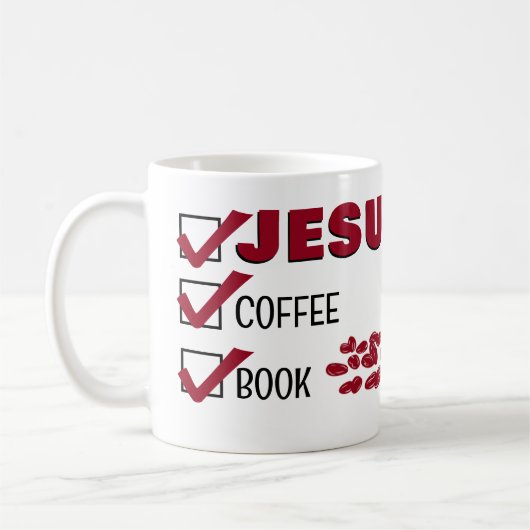 Mug AIMER JÉSUS AIMER LE CAFÉ AMOUR LIRE Christian (Gauche)