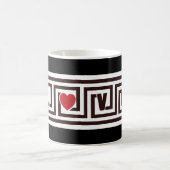 Mug Aimer la clé grecque (Centre)