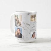 Mug Aimer la vie avec toi - 7 photos en collage Marbre (Devant gauche)