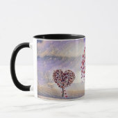 Mug Aimer l'arbre avec les coeurs Aquarelle (Gauche)