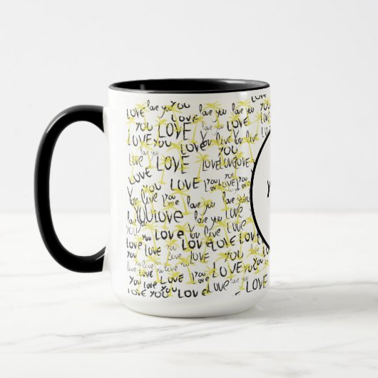 Mug Aimer l'art texte (Gauche)