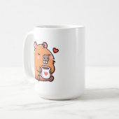 Mug Aimer le café Capybara (Devant gauche)