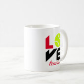 Mug Aimer le tennis (Devant droit)