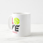Mug Aimer le tennis (Devant gauche)