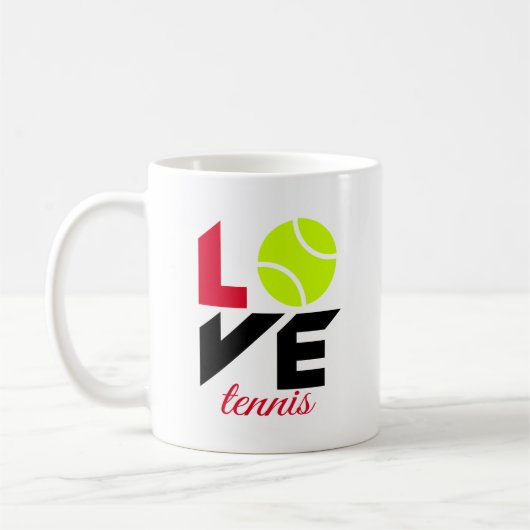 Mug Aimer le tennis (Gauche)