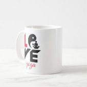 Mug Aimer le yoga (Devant gauche)