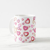 Mug Aimer les beignets de coeur et les cadeaux sucrés  (Devant gauche)