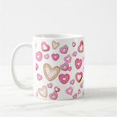 Mug Aimer les beignets de coeur et les cadeaux sucrés  (Gauche)