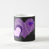 Mug Aimer les coeurs pourpres (Centre)