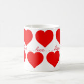 Mug Aimer les coeurs rouges (Centre)