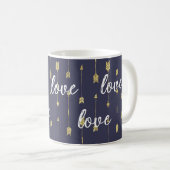 Mug Aimer les flèches violettes (Devant droit)