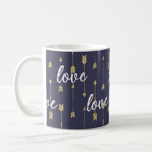 Mug Aimer les flèches violettes (Gauche)