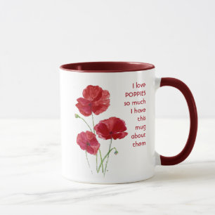 Mug Aimer LES FLEURS DE POPPY tellement je me moque Ci