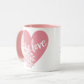MUG AIMER LES FLEURS DU COEUR (Devant gauche)