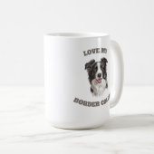 Mug Aimer ma frontière Collie (Devant droit)