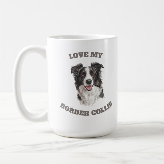 Mug Aimer ma frontière Collie (Gauche)