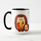 Mug Aimer Mère Citation Jardinage Hérisson Maman & béb (Gauche)