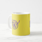 Mug AIMER NON CONDITIONNELLEMENT Monogramme Christian (Devant gauche)