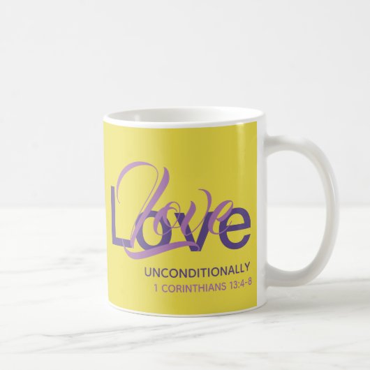 Mug AIMER NON CONDITIONNELLEMENT Monogramme Christian (Droite)