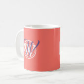 Mug AIMER NON CONDITIONNELLEMENT Monogramme Christian  (Devant gauche)
