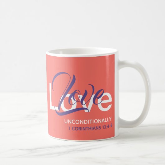 Mug AIMER NON CONDITIONNELLEMENT Monogramme Christian  (Droite)