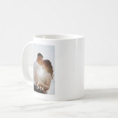 Mug Aimer Photo personnalisée Saint Valentin Anniversa (Devant gauche)