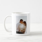 Mug Aimer Photo personnalisée Saint Valentin Anniversa (Gauche)