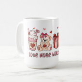 Mug Aimer plus de souci moins (Devant gauche)