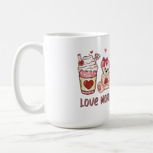 Mug Aimer plus de souci moins (Gauche)