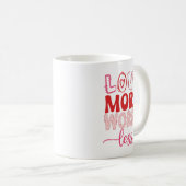 Mug Aimer Plus S'Inquiéter Moins Mignon Inspirationnel (Devant droit)