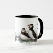 Mug Aimer PUFFIN OISEAUX tellement je me moque Citatio (Devant droit)